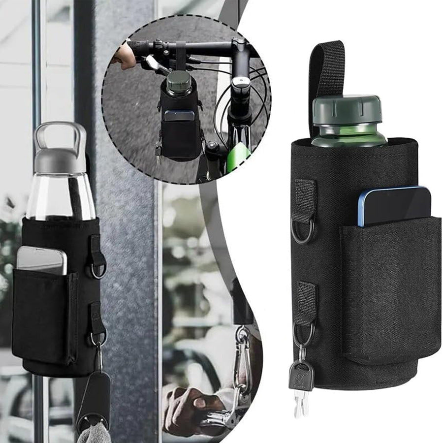 Magnetic Fitness Water Bottle Bag with Strong Magnets